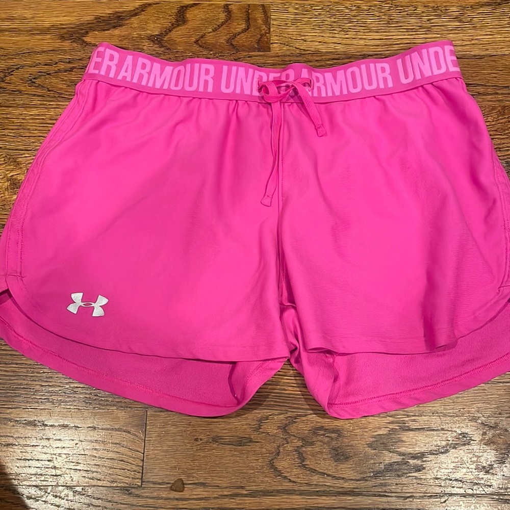 Under Armour women’s pink shorts